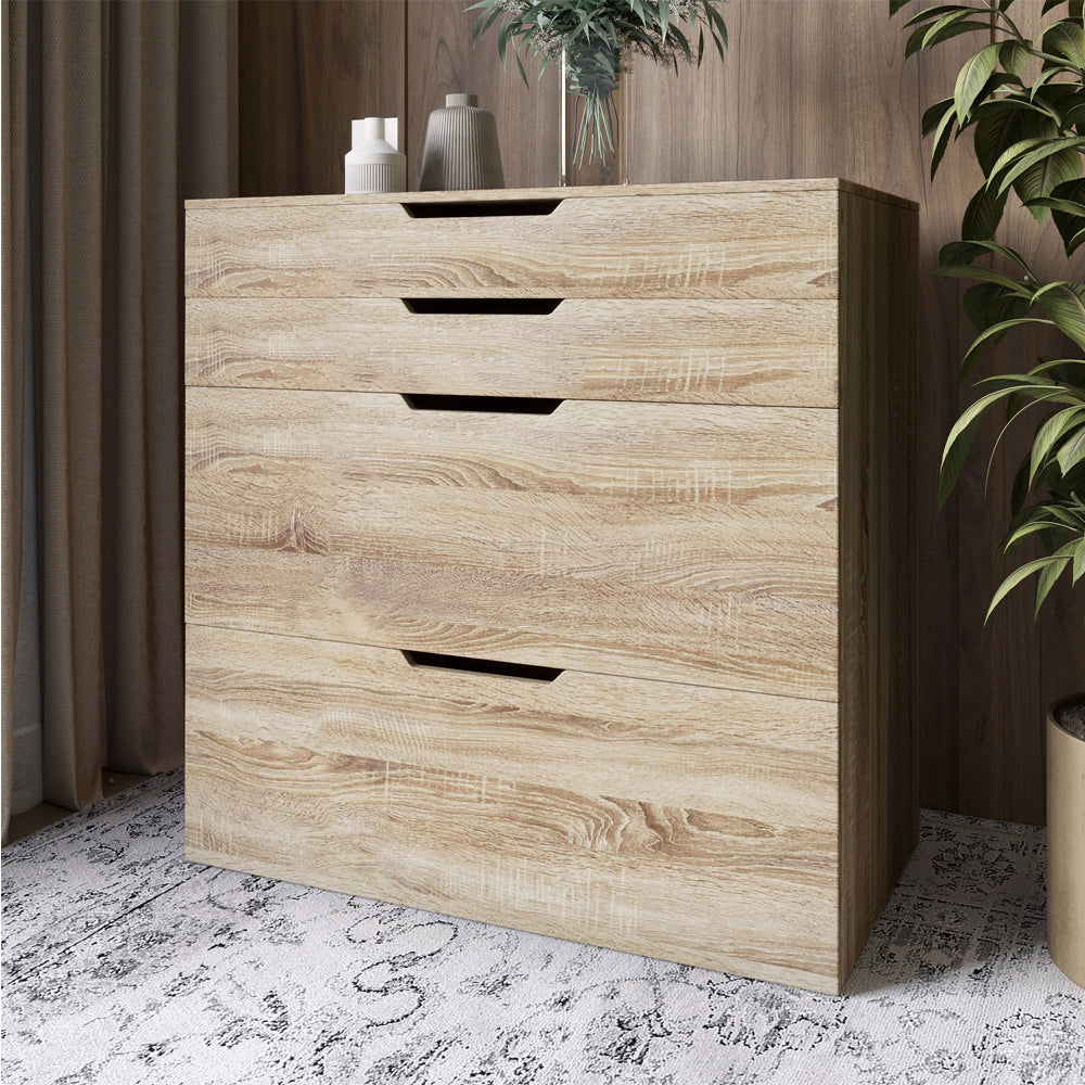 Комод-трюмо с зеркалом, нишей под сиденьем и ящиком LION Азия Дуб Сонома Трюфель (LION-041671)