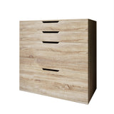 Комод-трюмо с зеркалом, нишей под сиденьем и ящиком LION Азия Дуб Сонома Трюфель (LION-041671)