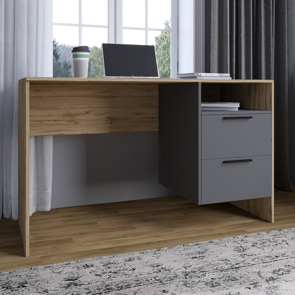 Стол письменный LION Краш Дуб аппалачи/Антрацит (LION-044042)