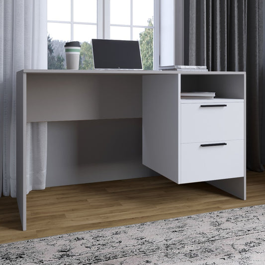 Стол письменный LION Краш Кашемир/Нимфея Альба (белый) (LION-044053)