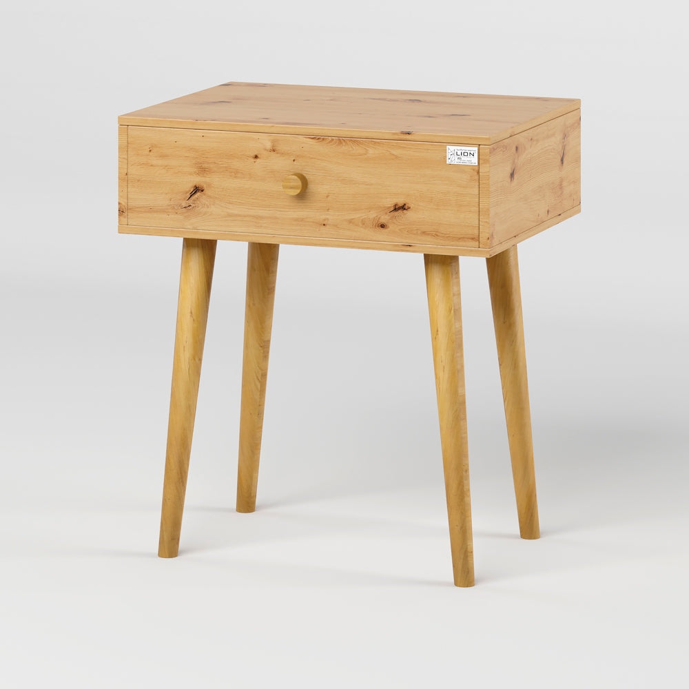 Тумба прикроватная LION Хьюге-4 Дуб Артизан (LION-041020)