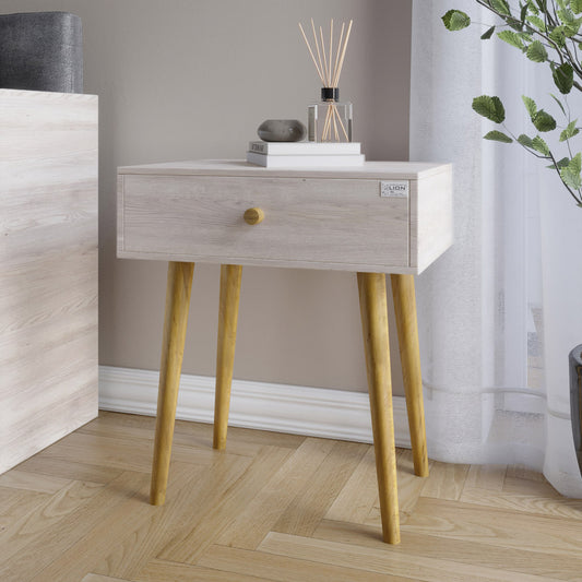 Тумба прикроватная LION Хьюге-4 Самоа Дымчатый (LION-041026)