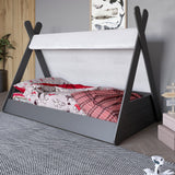 Детская кроватка с балдахином LION Инди Антрацит (LION-041429)