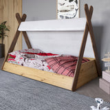 Детская кроватка с балдахином LION Инди Дуб Артизан/Дуб Ливорно (LION-041443)