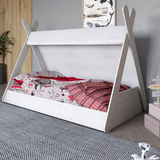 Детская кроватка с балдахином LION Инди Бетон Style (LION-041430)