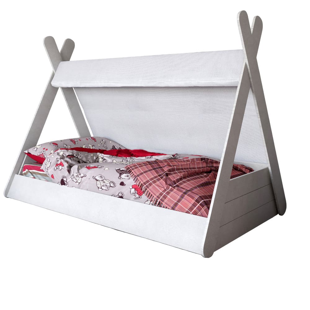 Детская кроватка с балдахином LION Инди Бетон Style (LION-041430)