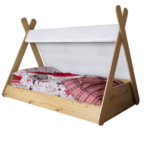 Детская кроватка с балдахином LION Инди Дуб Артизан (LION-041433)