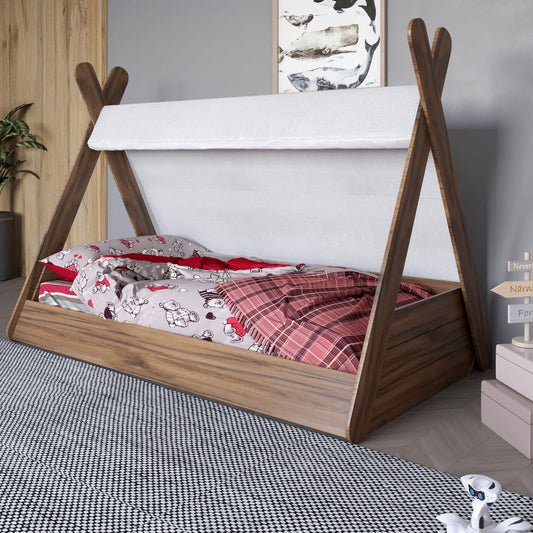 Детская кроватка с балдахином LION Инди Дуб Ливорно (LION-041448)