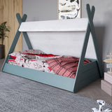 Детская кроватка с балдахином LION Инди Гранит серый (LION-041436)