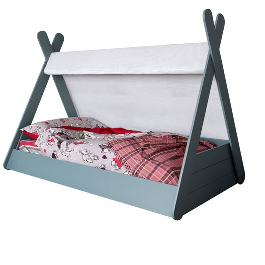 Детская кроватка с балдахином LION Инди Гранит серый (LION-041436)