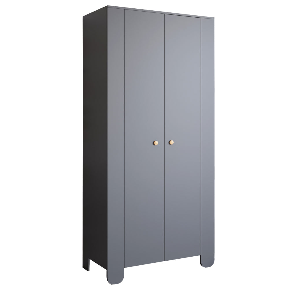 Шкаф распашной двухдверный в детскую комнату 900х450х1900 LION Инди Антрацит (LION-041573)