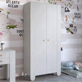 Шкаф распашной двухдверный в детскую комнату 900х450х1900 LION Инди Бетон Style (LION-041574)