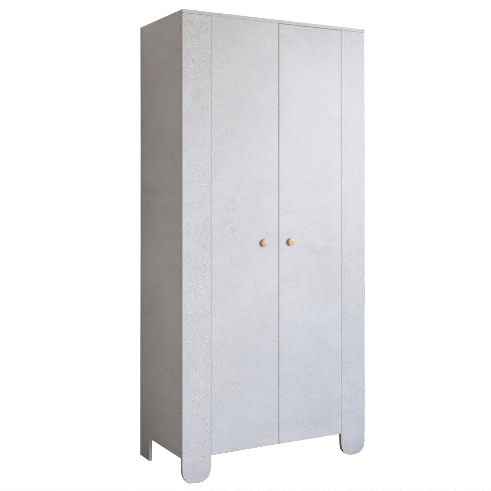 Шкаф распашной двухдверный в детскую комнату 900х450х1900 LION Инди Бетон Style (LION-041574)