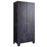 Шкаф распашной двухдверный в детскую комнату 900х450х1900 LION Инди Бетон темный (LION-041575)