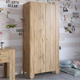 Шкаф распашной двухдверный в детскую комнату 900х450х1900 LION Инди Дуб Аппалачи (LION-041578)