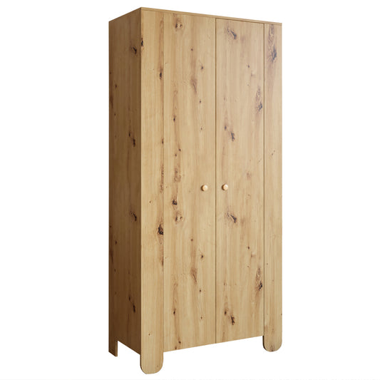 Шкаф распашной двухдверный в детскую комнату 900х450х1900 LION Инди Дуб Артизан (LION-041579)