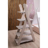 Стеллаж открытый с 5 полками LION Инди Нимфея Альба/Антрацит (LION-041597)