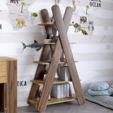 Стеллаж открытый с 5 полками LION Инди Дуб артизан/Дуб леворно (LION-041595)