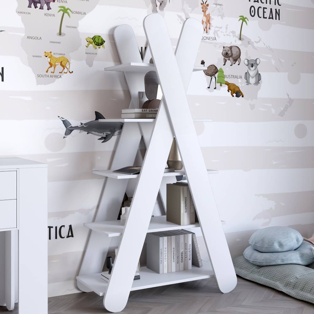 Стеллаж открытый с 5 полками LION Инди Нимфея Альба (LION-041601)