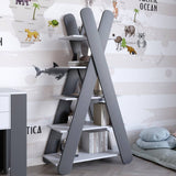 Стеллаж открытый с 5 полками LION Инди Нимфея Альба/Антрацит (LION-041597)