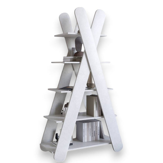 Стеллаж открытый с 5 полками LION Инди Бетон style (LION-041612)