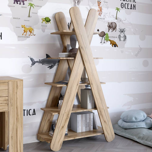 Стеллаж открытый с 5 полками LION Инди Дуб аппалачи (LION-041603)