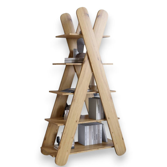 Стеллаж открытый с 5 полками LION Инди Дуб артизан (LION-041609)