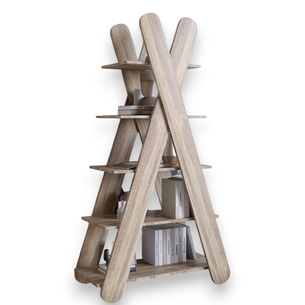 Стеллаж открытый с 5 полками LION Инди Дуб сонома трюфель (LION-041608)