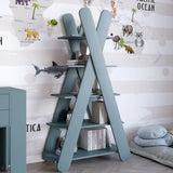 Стеллаж открытый с 5 полками LION Инди Графит серый (LION-041610)