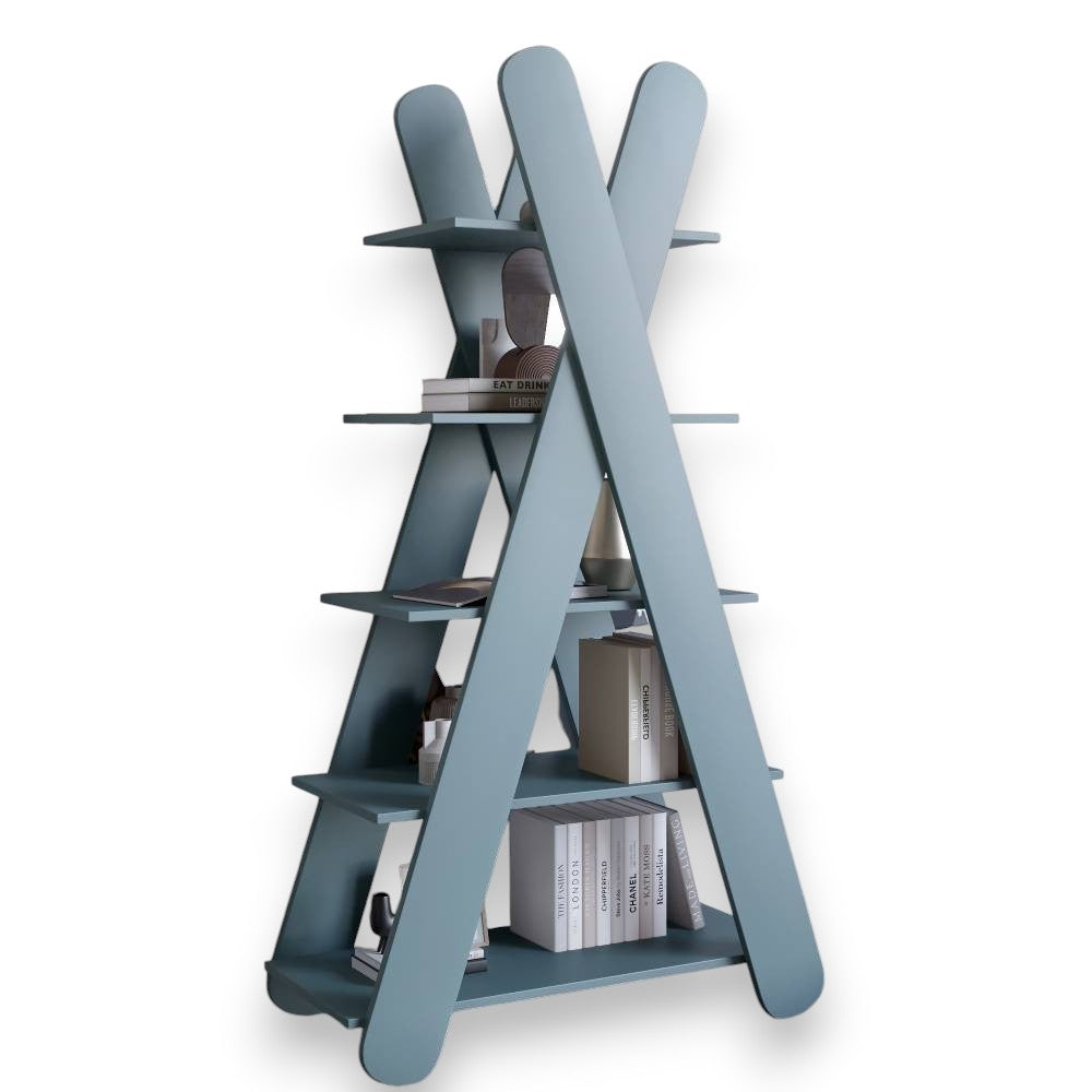 Стеллаж открытый с 5 полками LION Инди Графит серый (LION-041610)