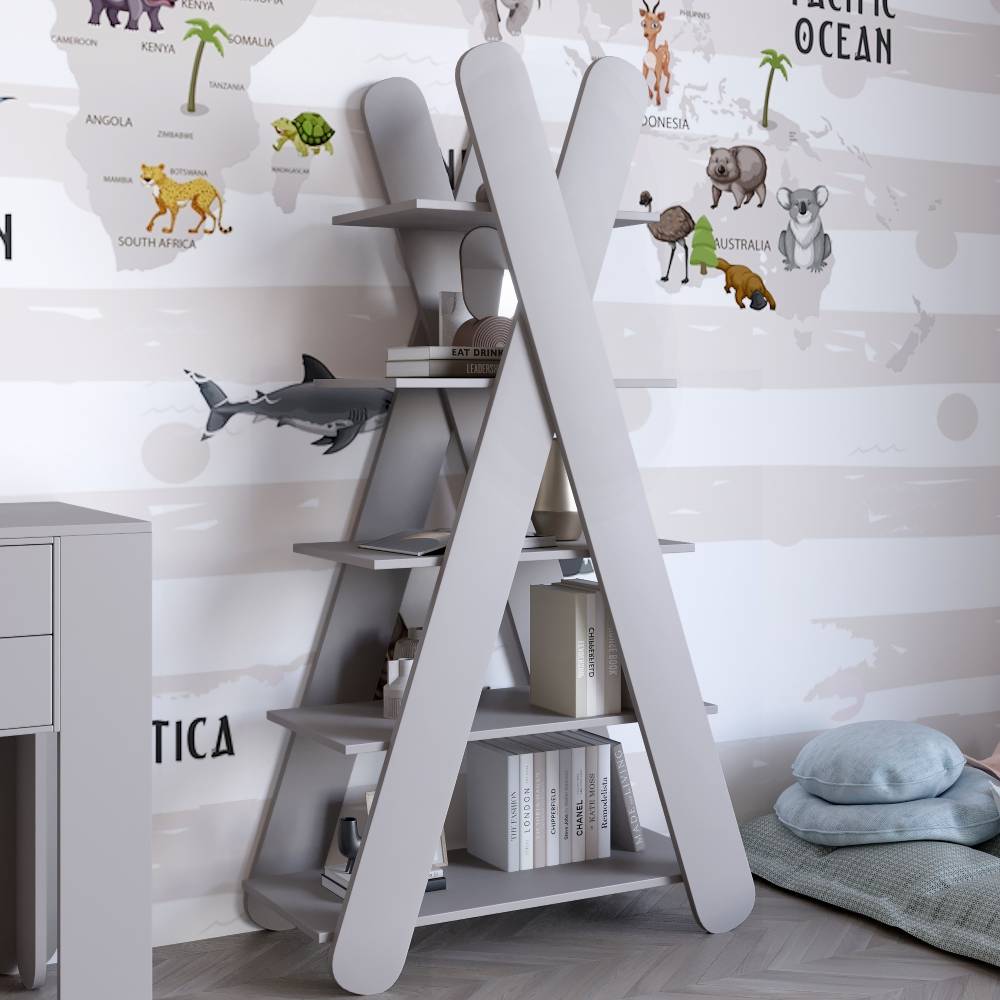 Стеллаж открытый с 5 полками LION Инди Кашемир (LION-041606)