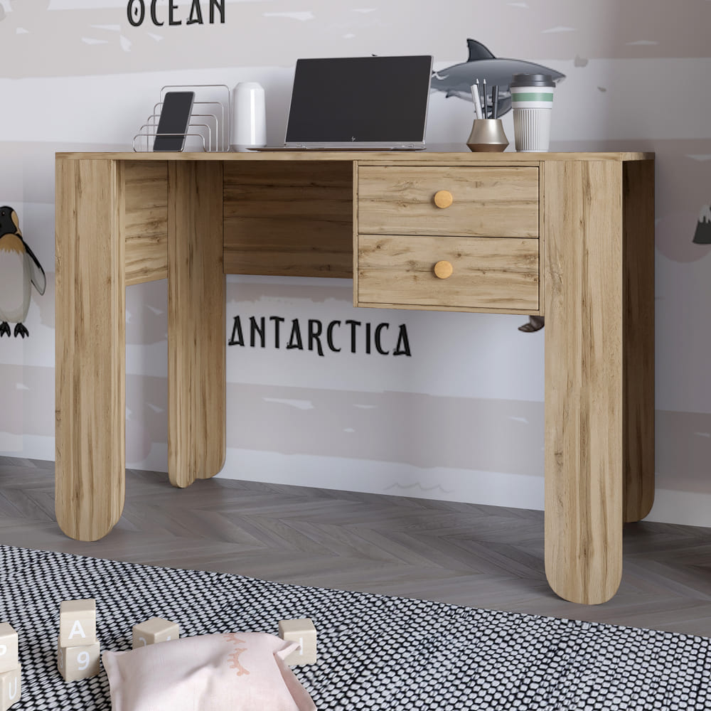 Письменный стол с 2-мя ящиками LION Инди Дуб Аппалачи (LION-041413)