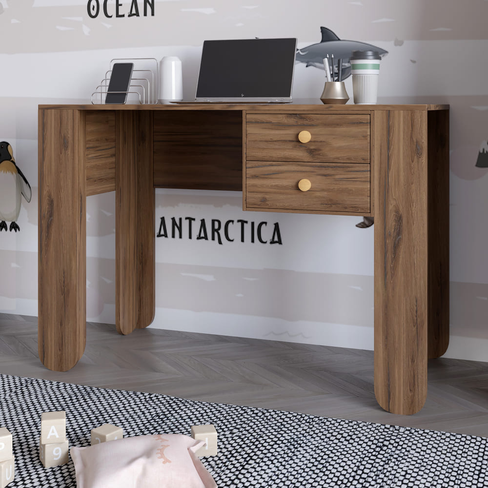 Письменный стол с 2-мя ящиками LION Инди Дуб Ливорно (LION-041415)