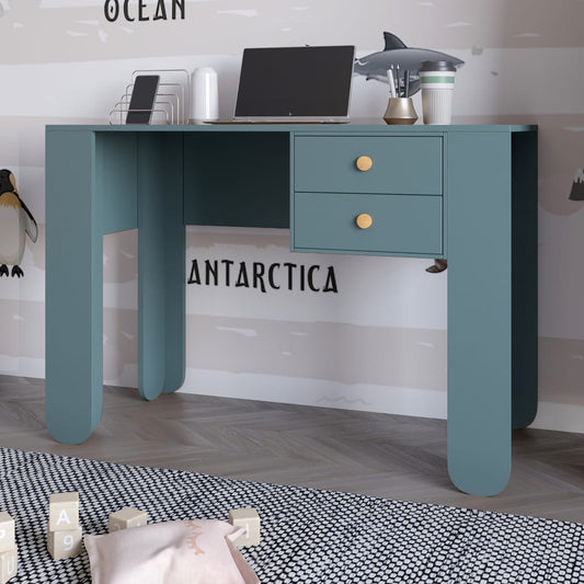 Письменный стол с 2-мя ящиками LION Инди Гранит серый (LION-041418)