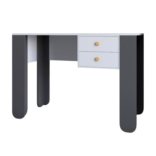 Письменный стол с 2-мя ящиками LION Инди Нимфея Альба/Антрацит (LION-041428)