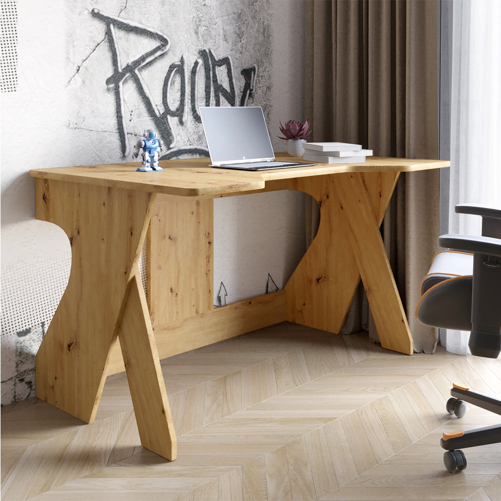 Стол геймерский LION Крид для компьютера и ноутбука 130х80х74,5 Дуб Артизан (LION-041720)