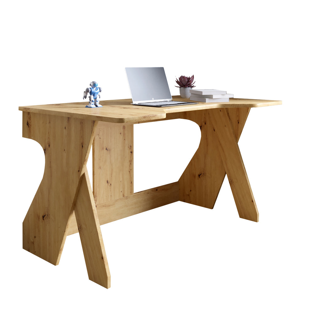 Стол геймерский LION Крид для компьютера и ноутбука 130х80х74,5 Дуб Артизан (LION-041720)