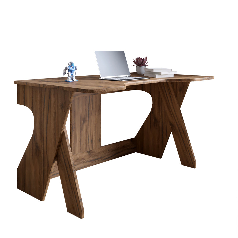 Стол геймерский LION Крид для компьютера и ноутбука 130х80х74,5 Дуб Ливорно (LION-041721)