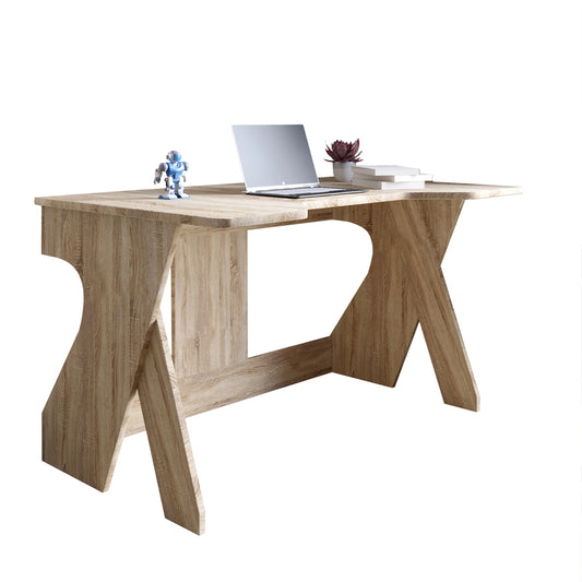 Стол геймерский LION Крид для компьютера и ноутбука 130х80х74,5 Дуб Сонома (LION-041723)