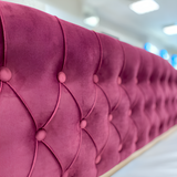 Кровать детская односпальная LION Л-9 с мягкой спинкой и выдвижными ящиками 190x90 см Бетон Style/Лили-95 (LION-041485)