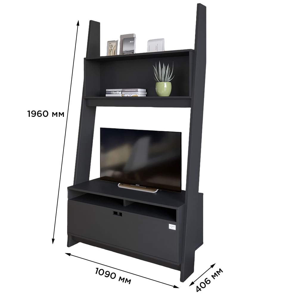 Модуль-2 с полкой для ТВ и тумбой LION Линк Дуб Артизан (LION-042086)