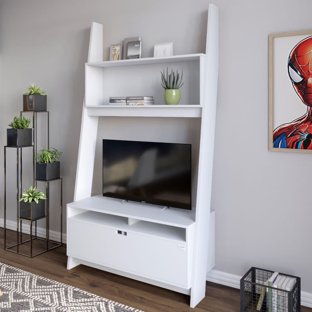 Модуль-2 с полкой для ТВ и тумбой LION Линк Нимфея Альба (LION-042092)