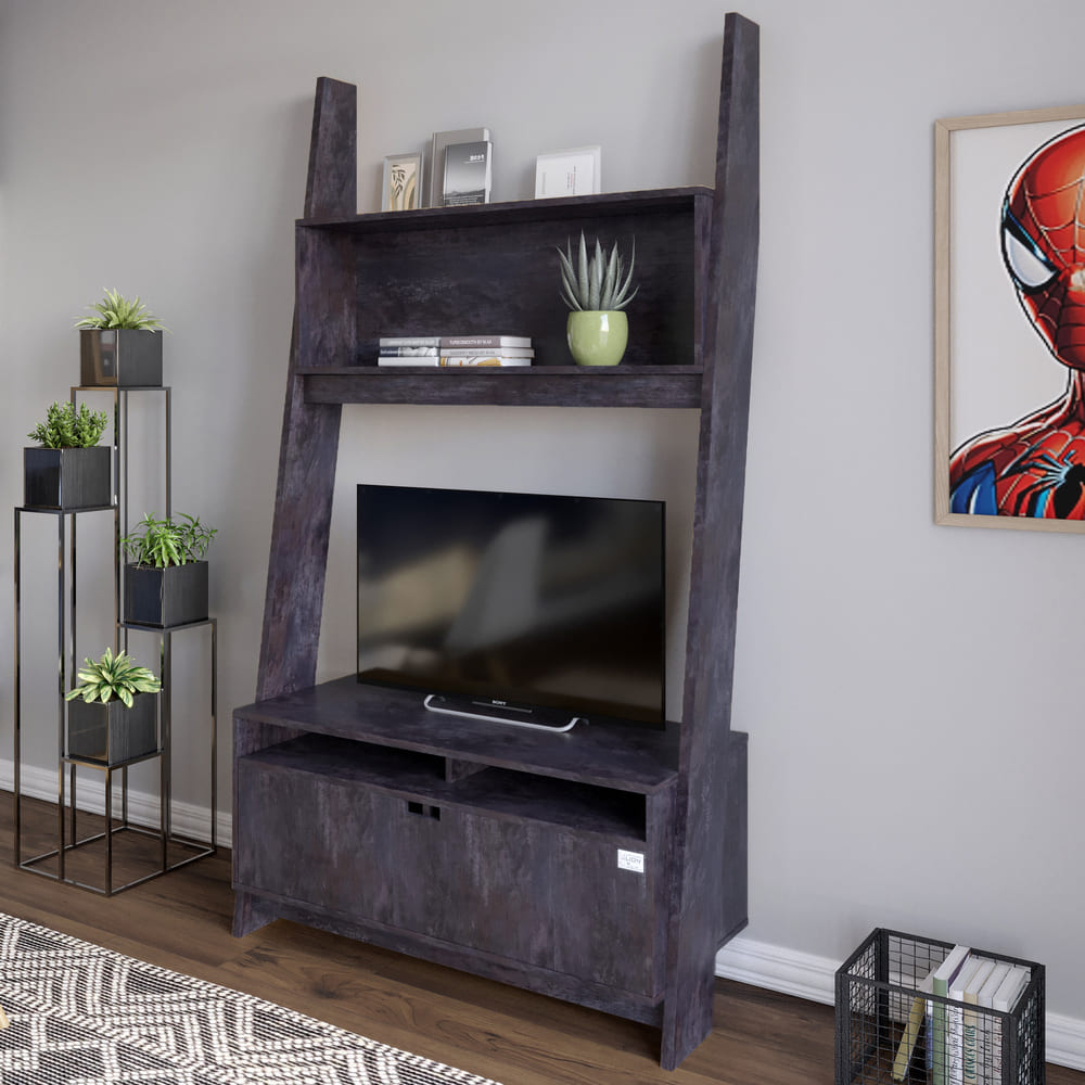 Модуль-2 с полкой для ТВ и тумбой LION Линк Бетон темный (LION-042084)