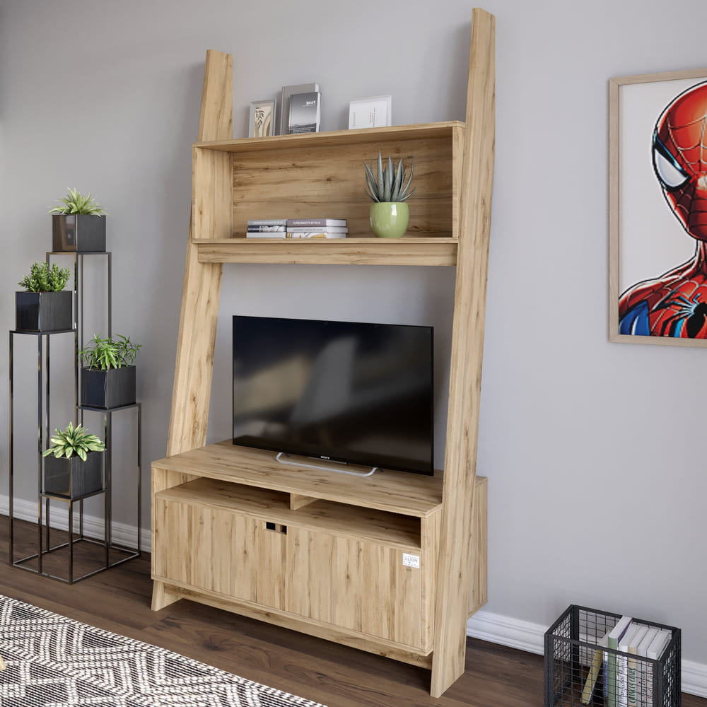 Модуль-2 с полкой для ТВ и тумбой LION Линк Дуб Аппалачи (LION-042085)