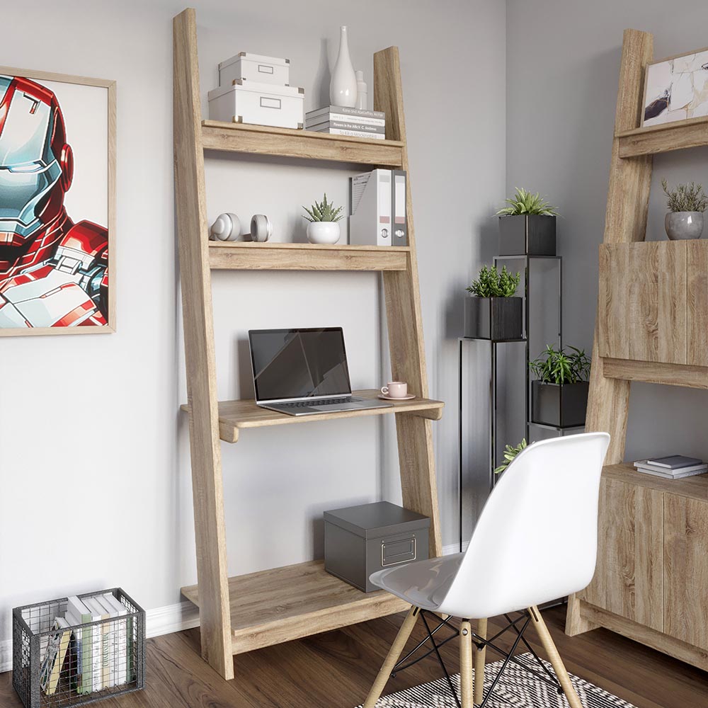 Модуль-3 со столом и полками LION Линк Дуб Сонома трюфель (LION-042104)