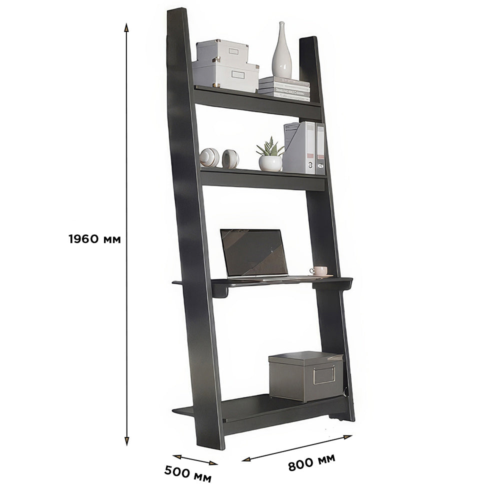 Модуль-3 со столом и полками LION Линк Бетон темный (LION-042109)