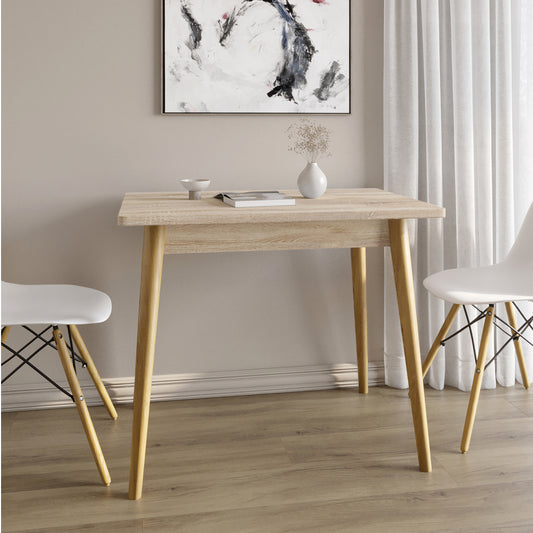 Обеденный стол LION Маями-2 деревянные ножки Дуб сонома (LION-041187)