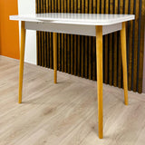 Деревянный раскладной обеденный стол LION Маями-3 Дуб артизан 90х60/90х120 (LION-041267) ТОП