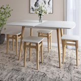 Деревянный раскладной обеденный стол LION Маями-3 Бетон Style 90х60/90х120 (LION-041263)