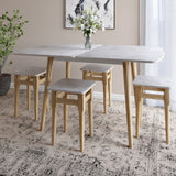 Деревянный раскладной обеденный стол LION Маями-3 Бетон 90х60/90х120 (LION-041262)